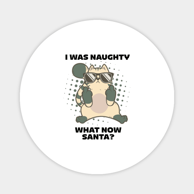 Sarcastic Naugthy Novelty Cat Gift for Snarky Sassy Teens Magnet by TellingTales